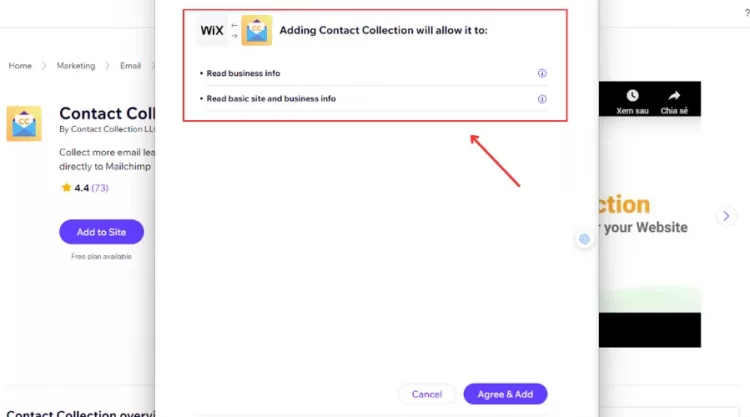 Check all permissions before confirming your adding process