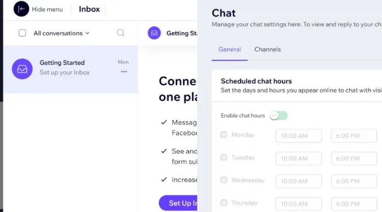 Wix Inbox and Chat on Ascend by Wix