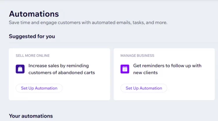 Wix Automations on Ascend by Wix