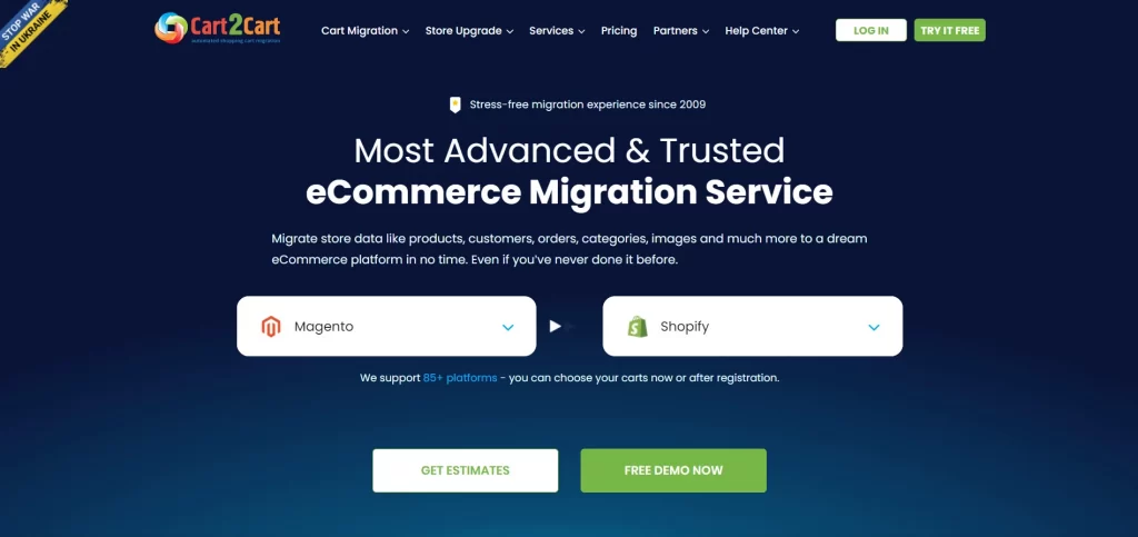 Cart2Cart is also a trusted migration solution