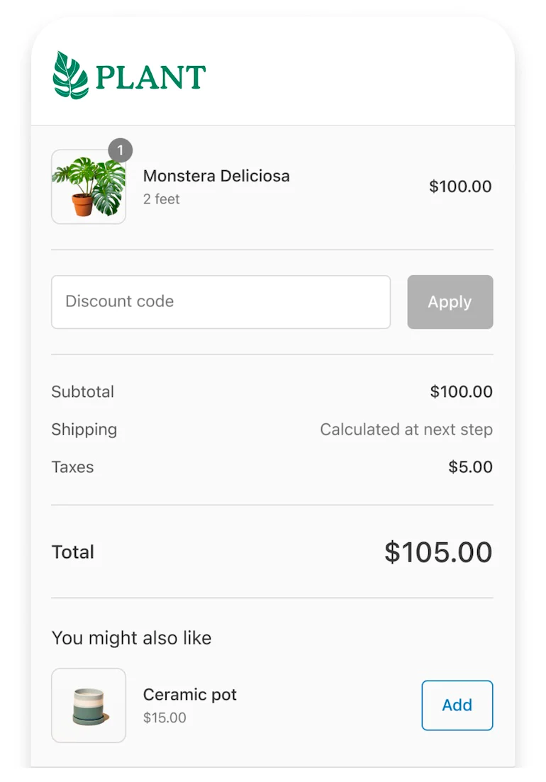 Shopify Plus checkout UI extensions