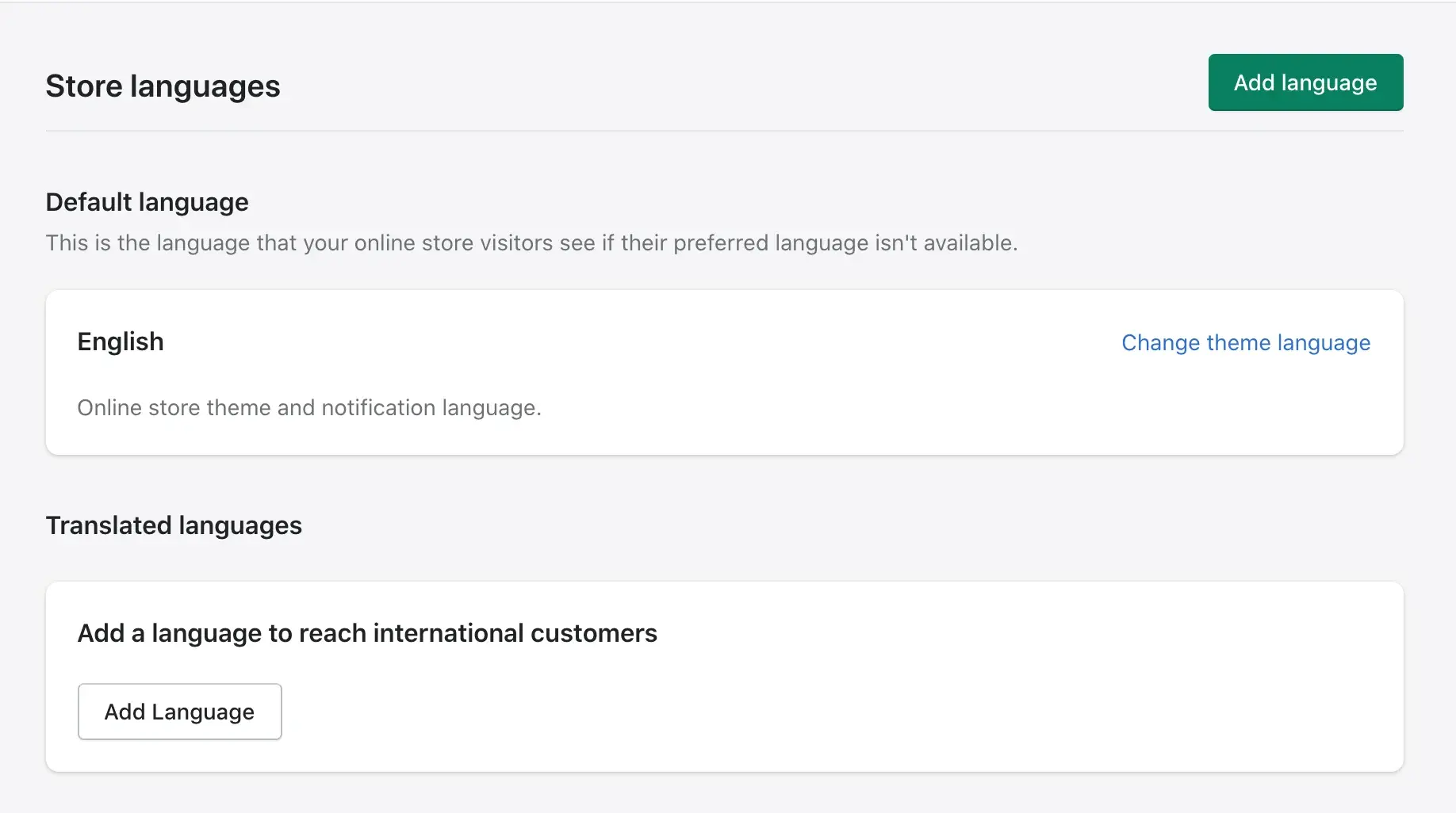 Shopify’s multi-lingual features
