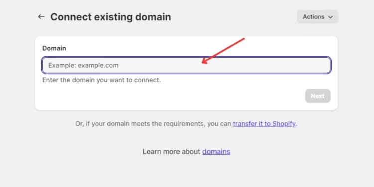 Enter your targeted Wix domain on Domain box