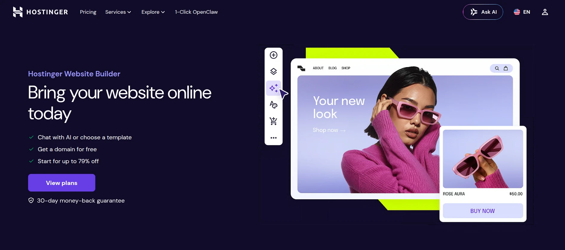 Hostinger website builder