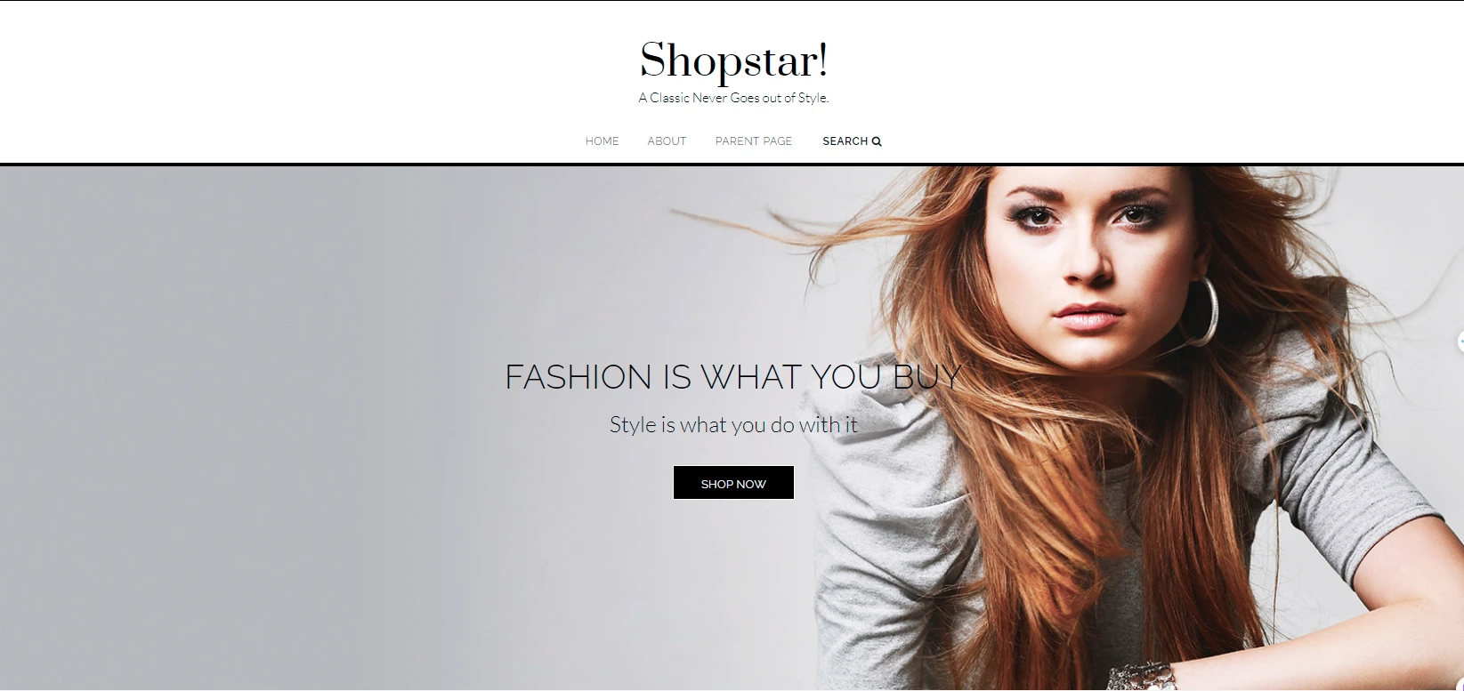 Shopstar theme - wordpress woocommerce themes free for fashion topic