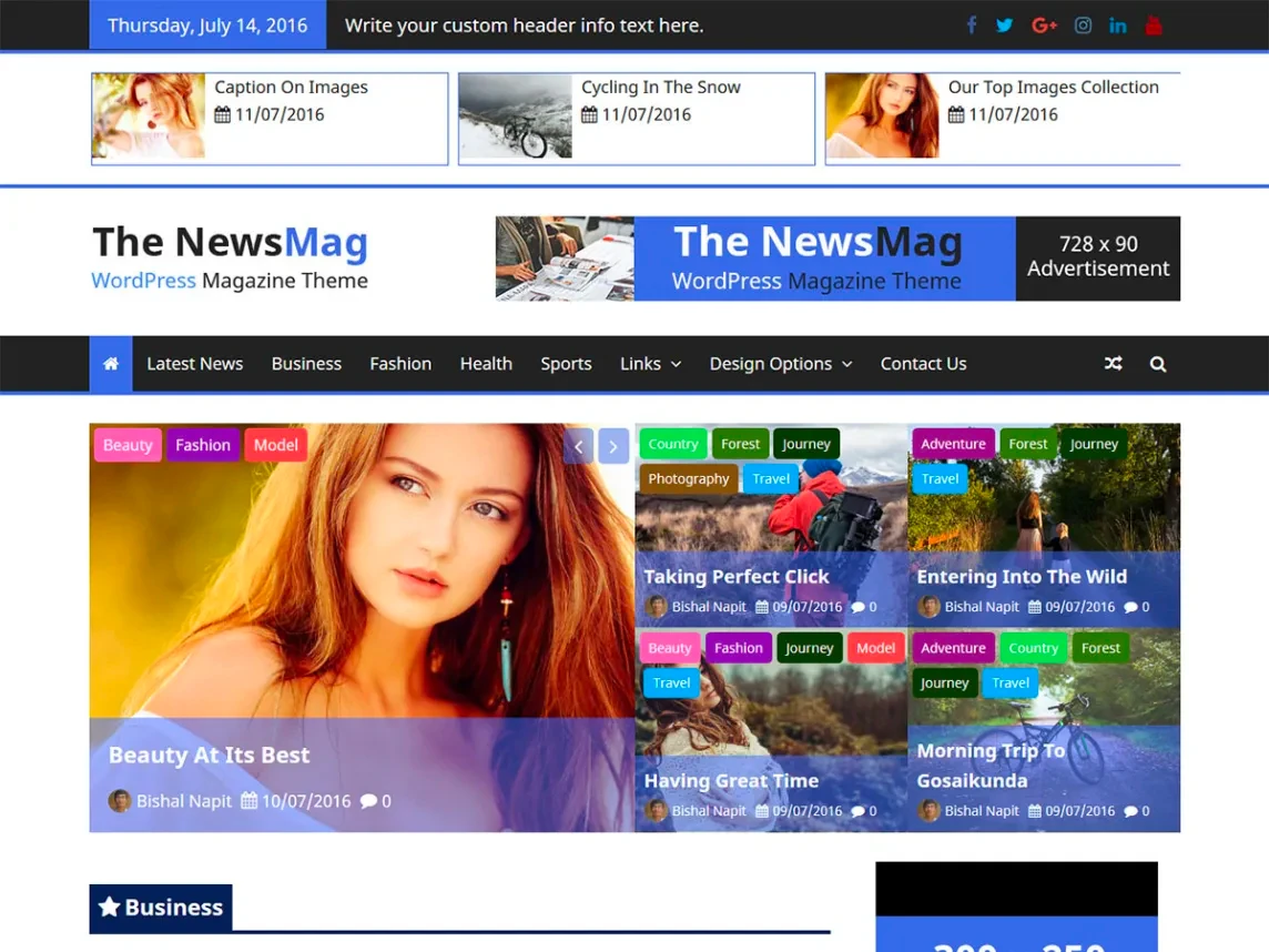 The NewsMag - woocommerce templates free for newspaper website