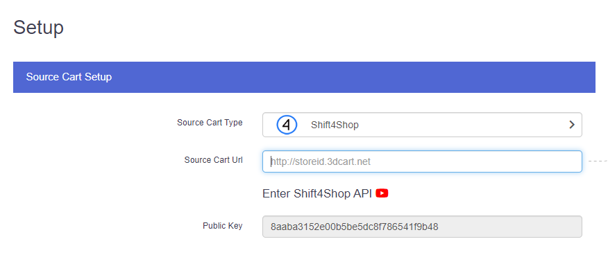 Set up source cart as Shift4Shop with LitExtension