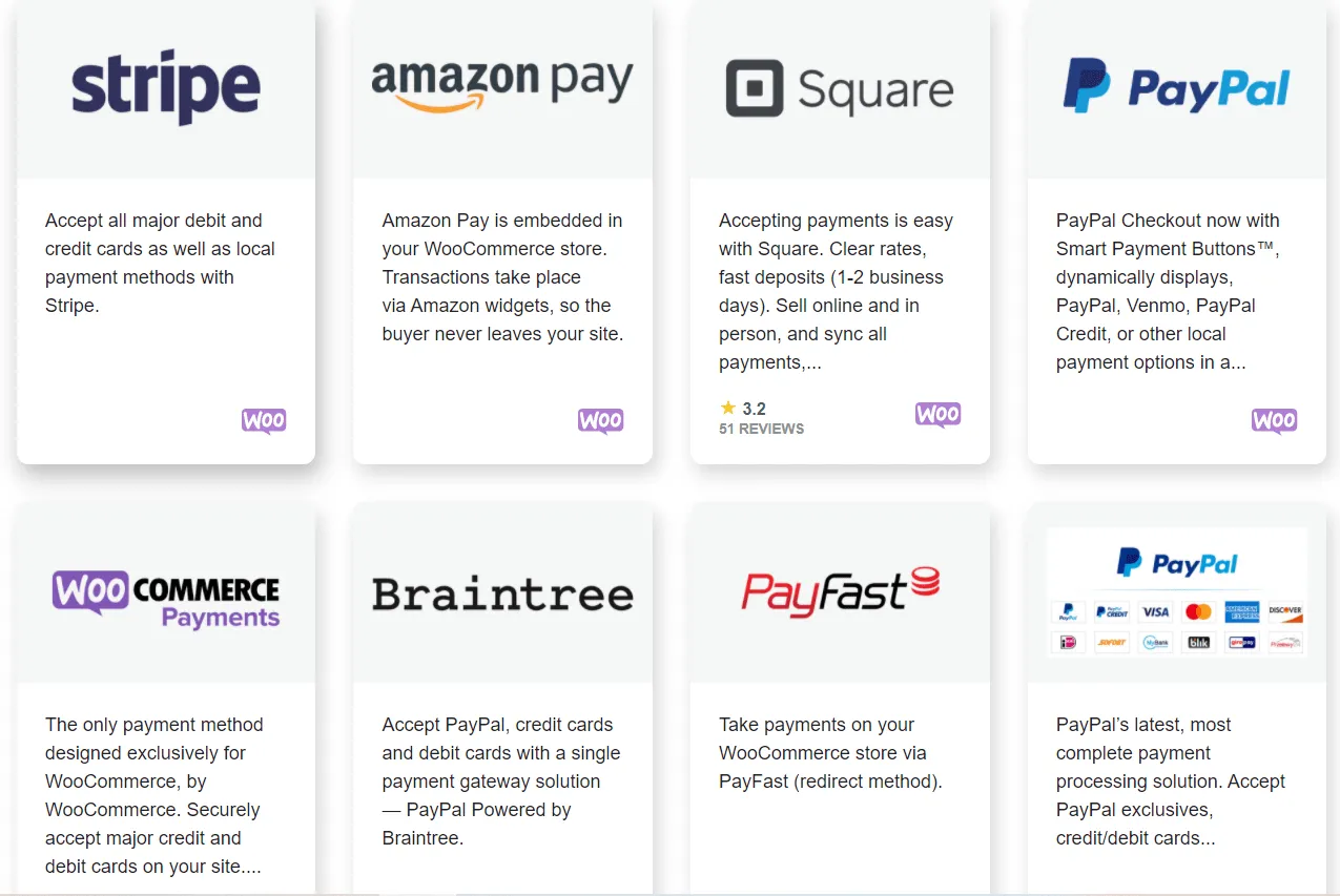 woocommerce payment extensions