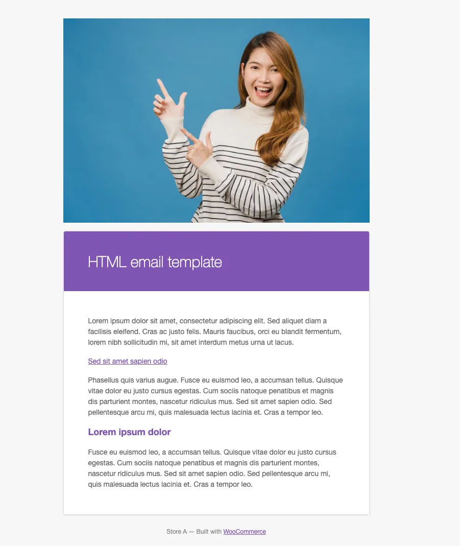 woocommerce email html template
