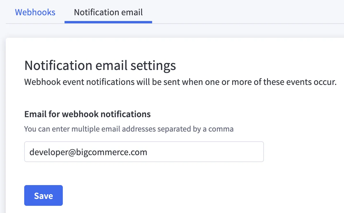 Activate email notifications