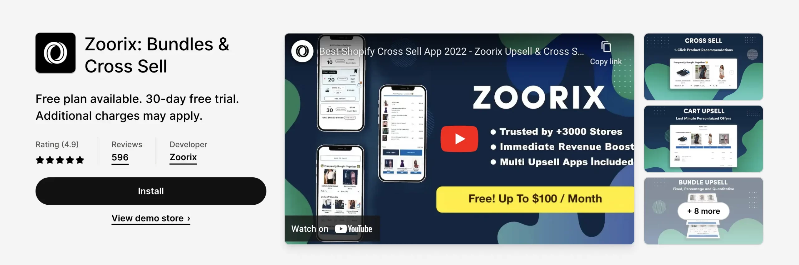 Zoorix allows you to boost sales with upsell bundles and bundle discounts.