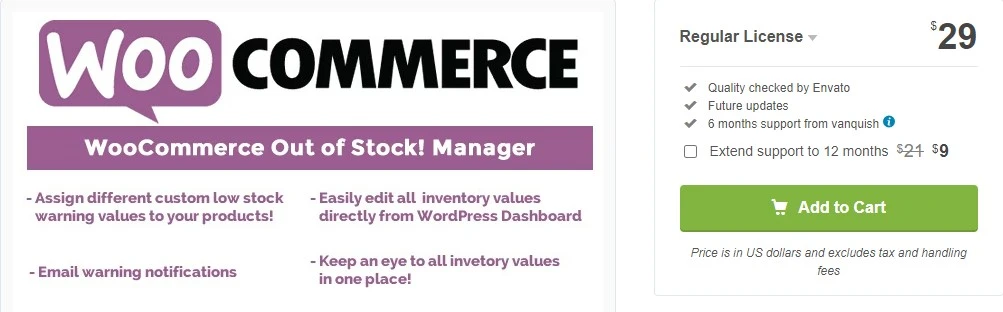 WooCommerce Out of Stock! Manager