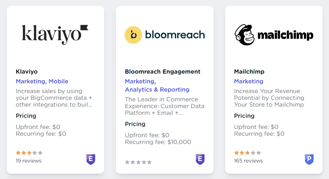 email marketing providers on bigcommerce