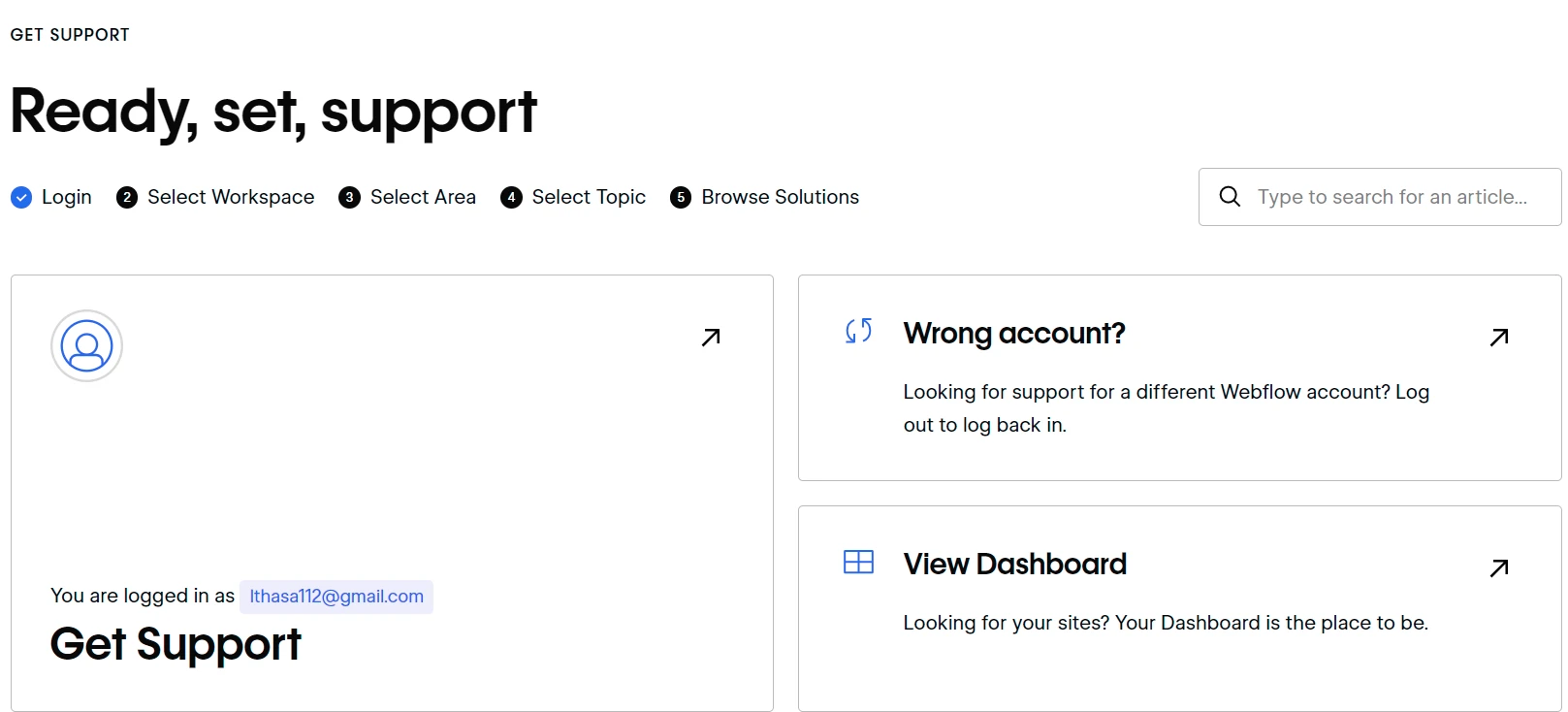  webflow customer support 