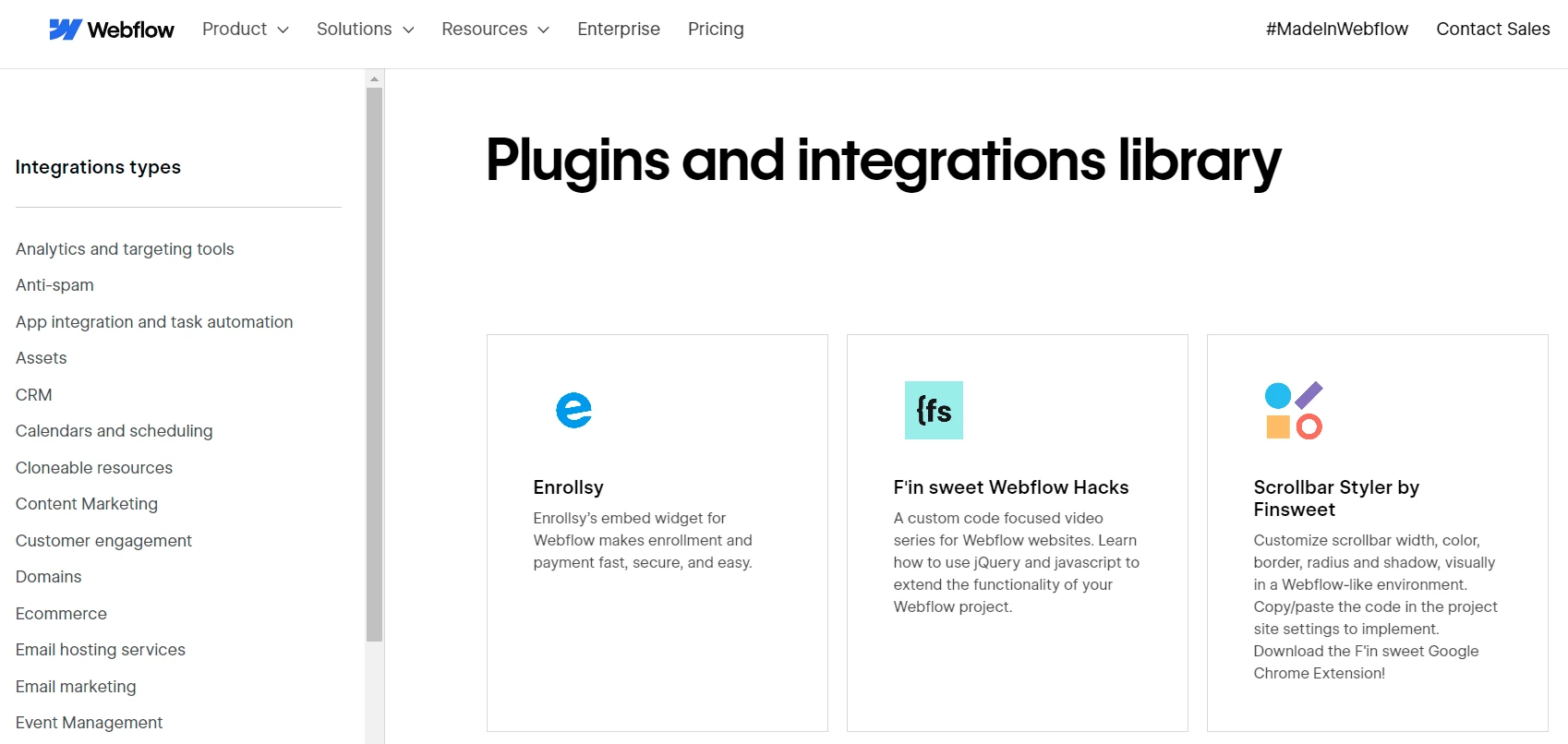 webflow plugins 