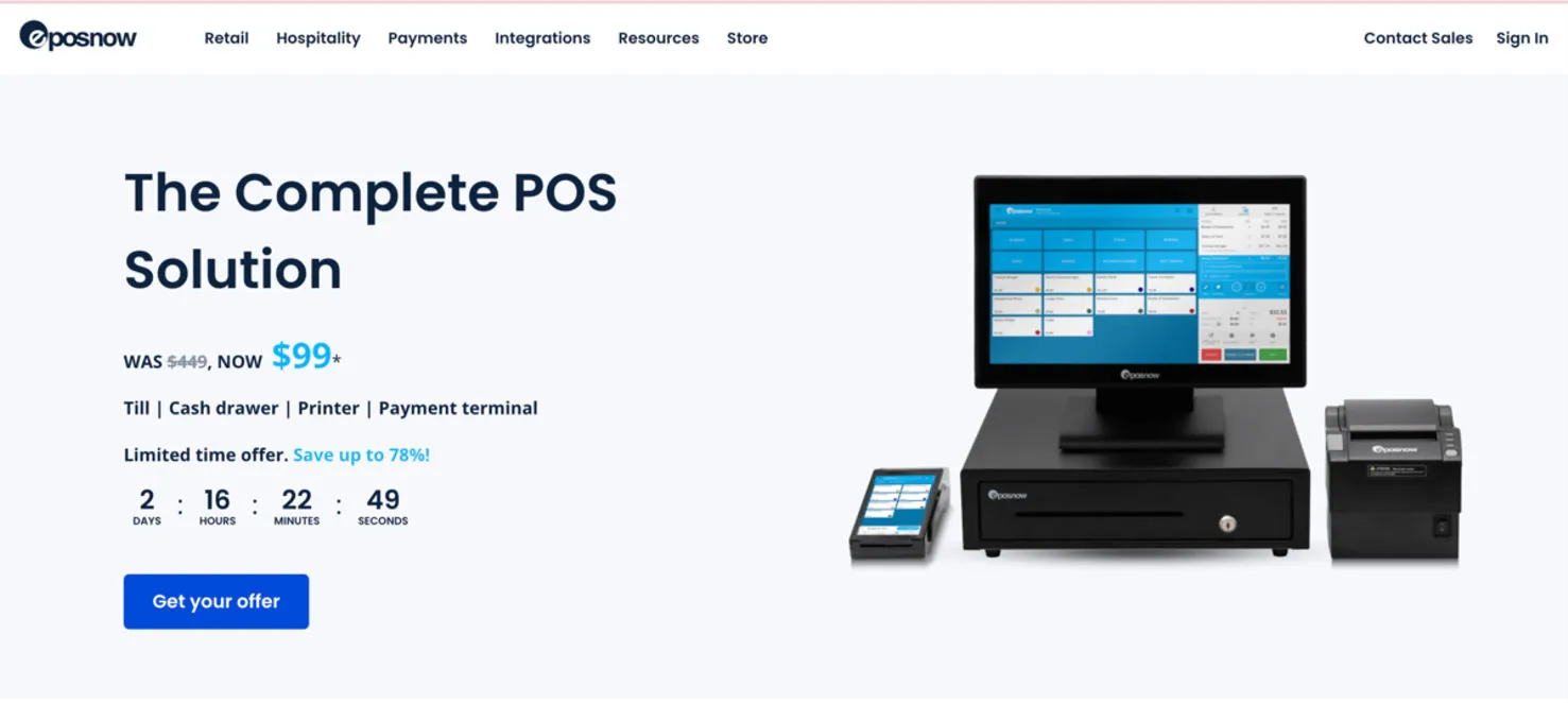 EPOS NOW POS package