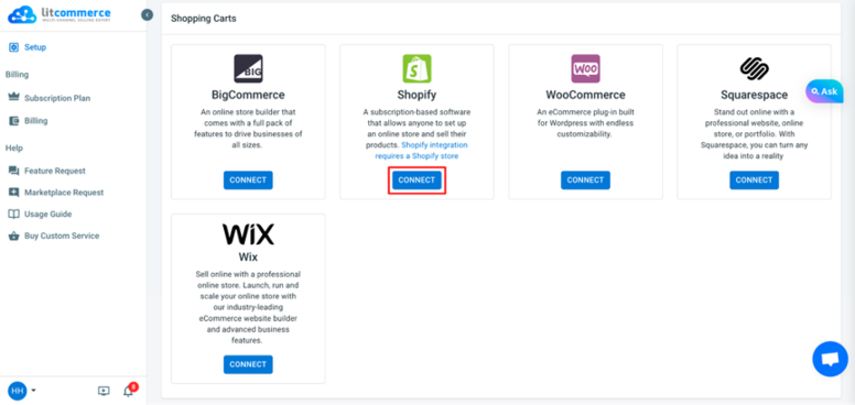 Connect Shopify with Amazon