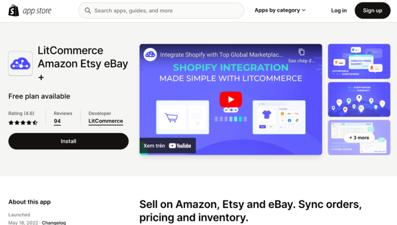 LitCommerce on Shopify App Store