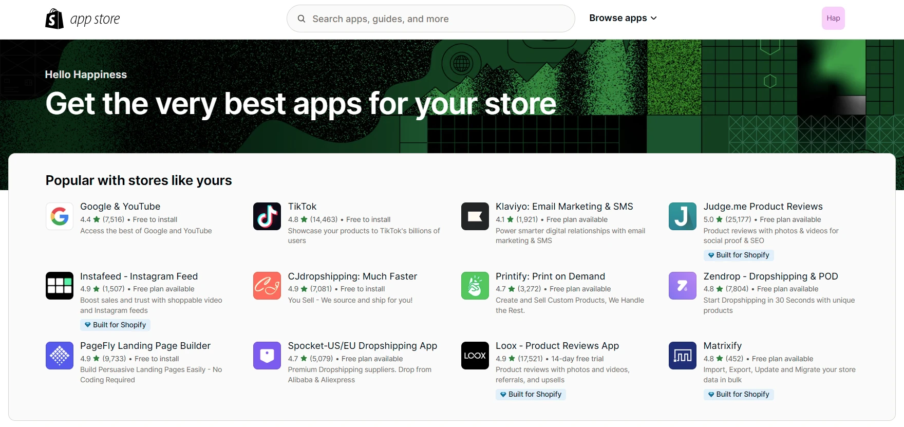 Shopify App Store