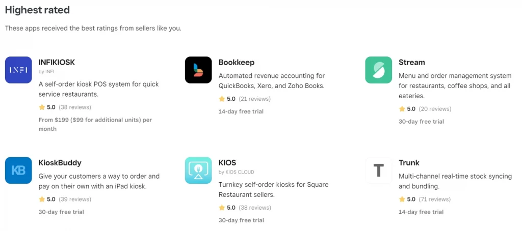 Square Online Store app