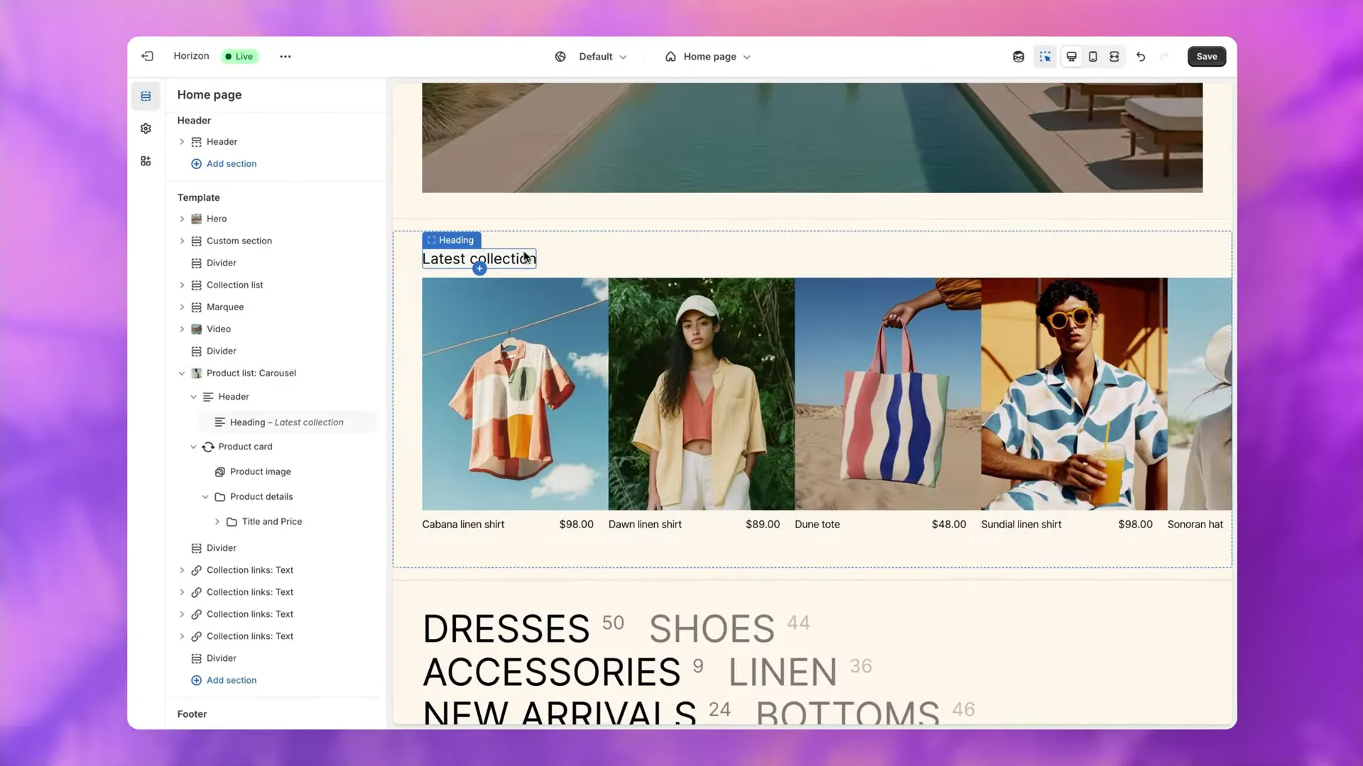 Shopify updated editor