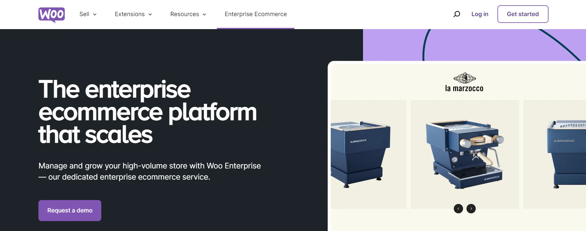 Woo for Enterprise homepage