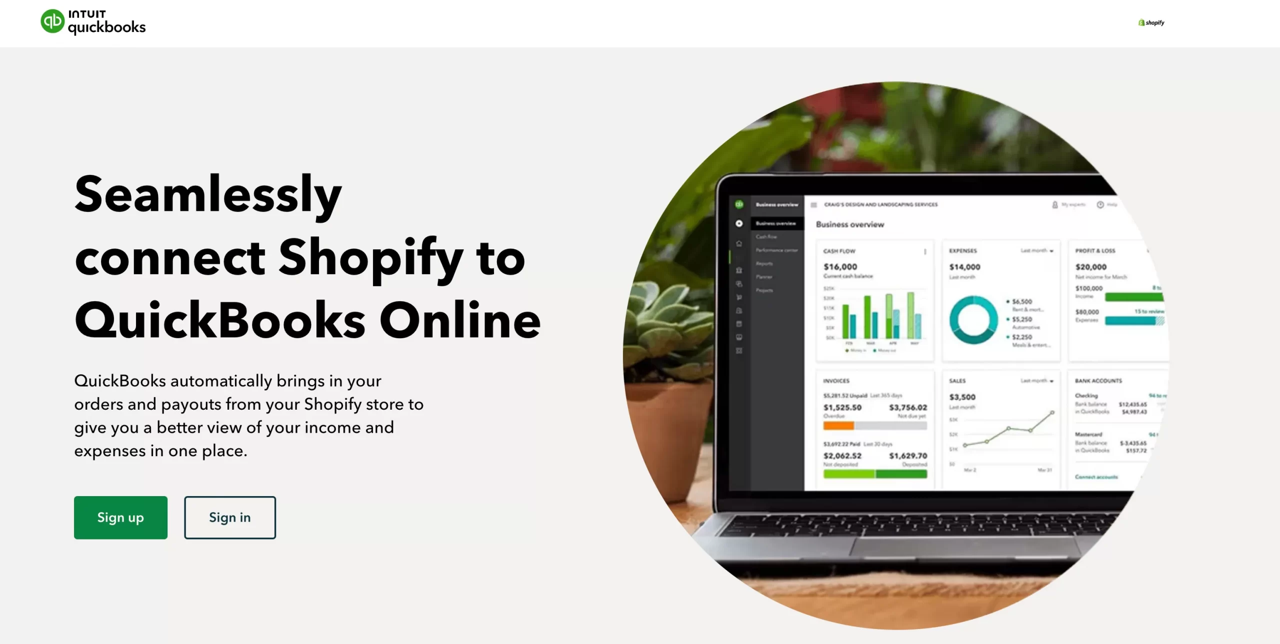 connect shopify with quickbooks