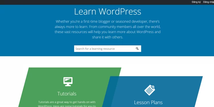 WordPress Learning Courses on Website