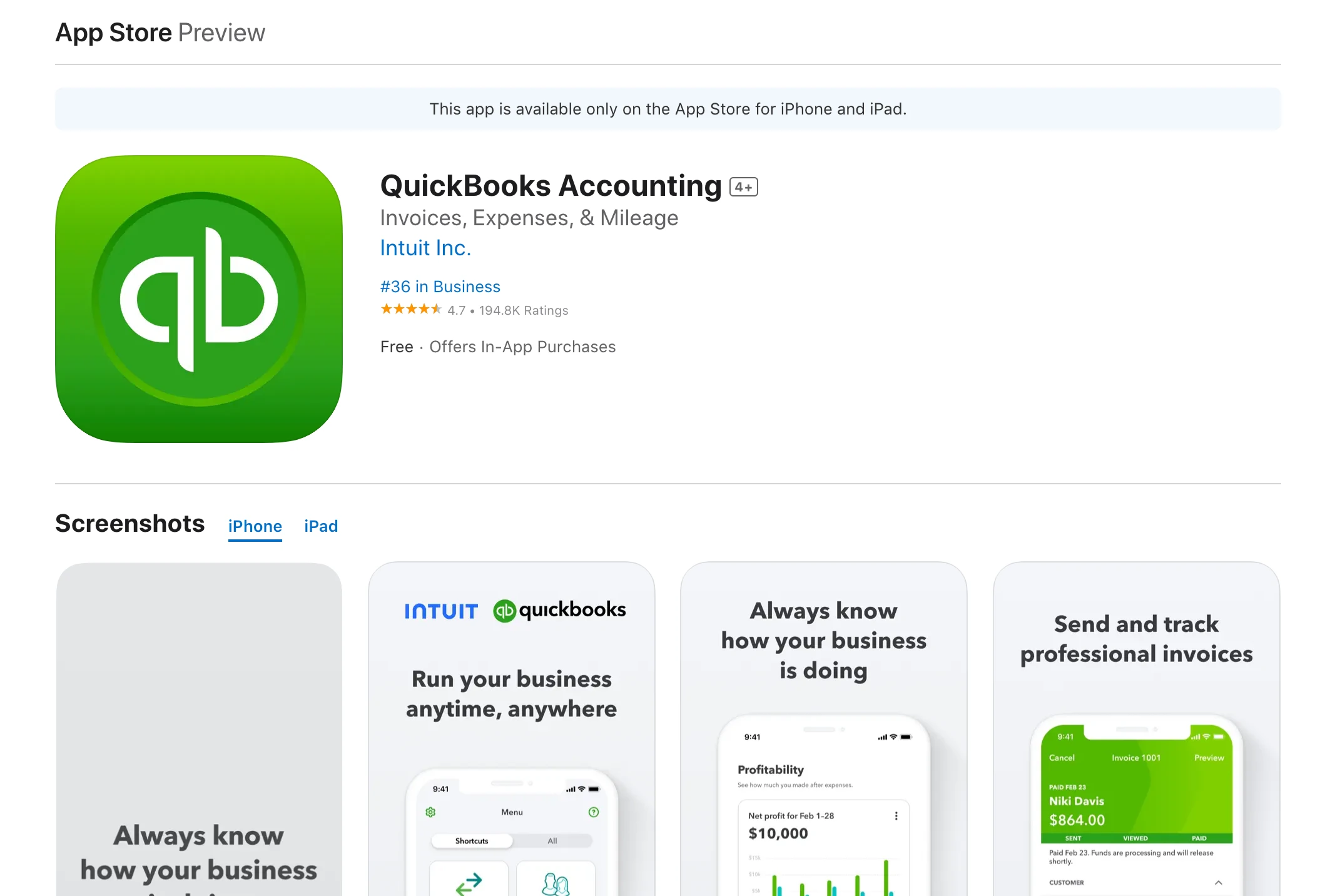 NetSuite vs QuickBooks - QuickBooks mobile apps