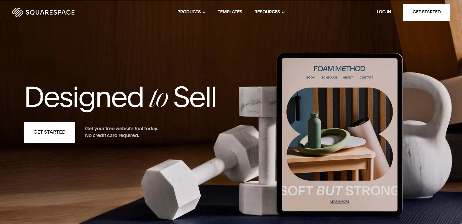 squarespace homepage