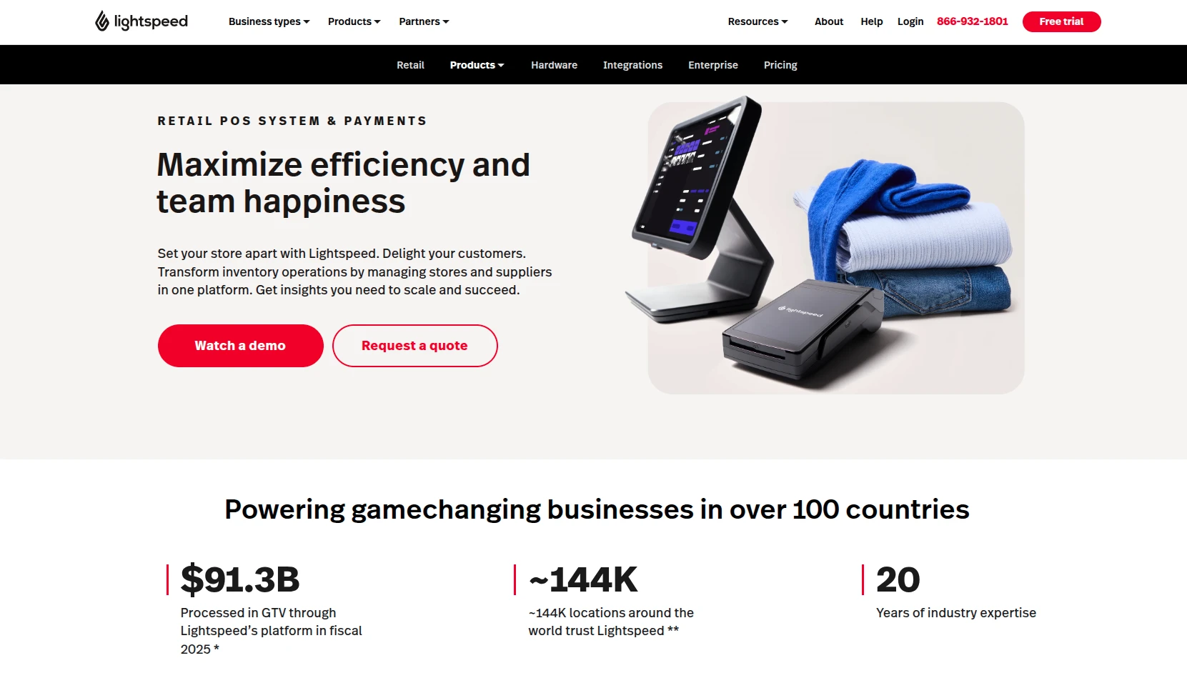 Lightspeed POS system