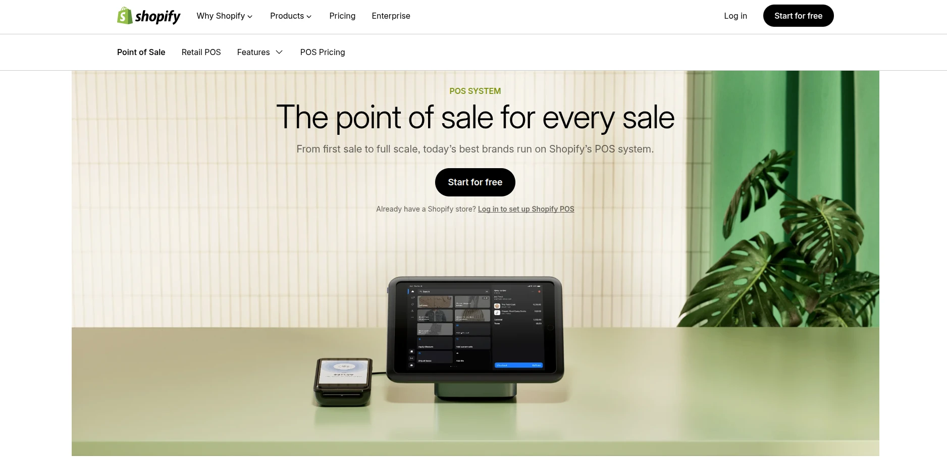 Shopify POS system