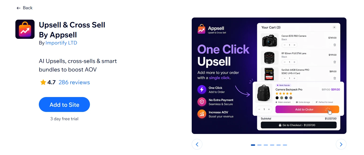 Upsell & Cross Sell By Appsell