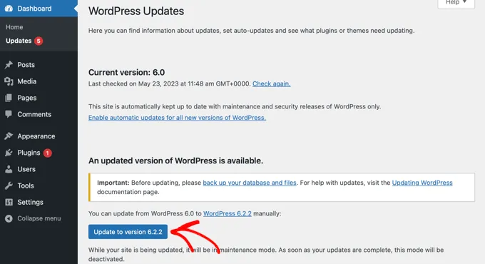 wordpress-update