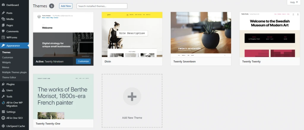 multiple-wordpress-sites-themes