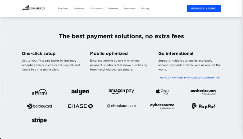 BigCommerce payment gateways