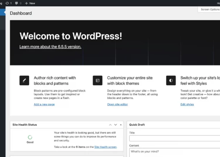 Login to your WordPress admin