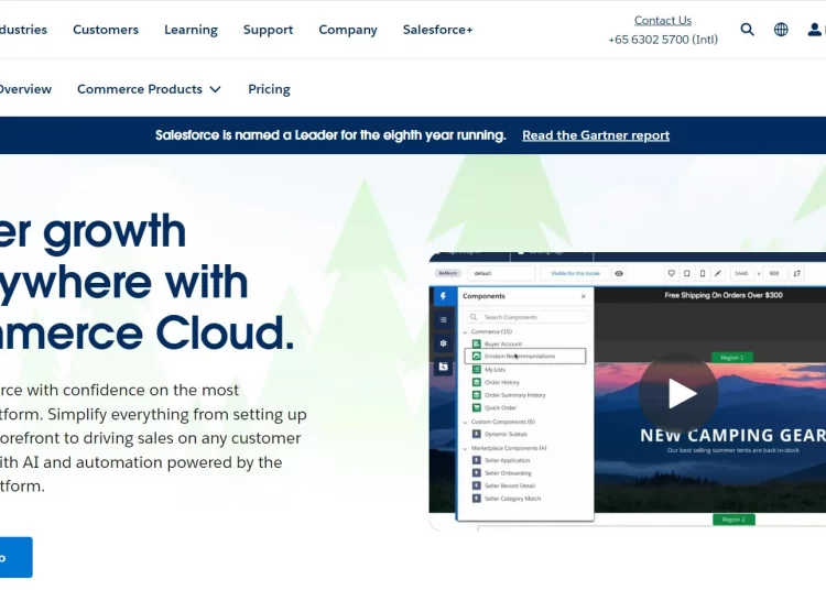 Salesforce Commerce Cloud – a prominent Shopware competitor