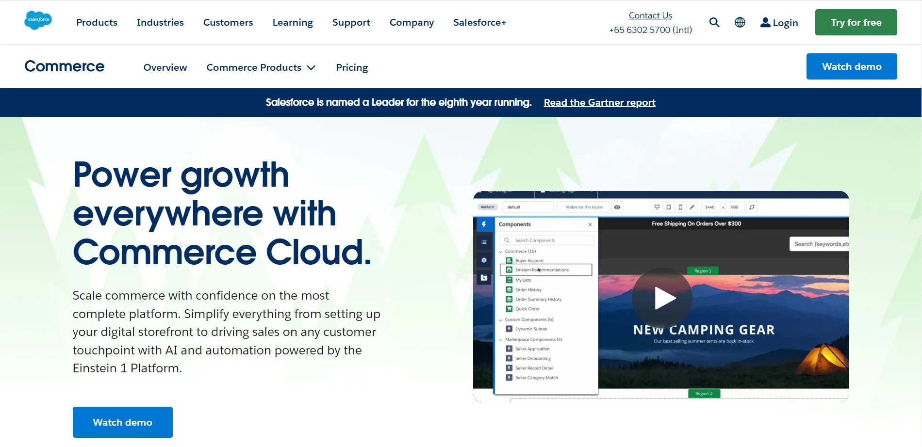 Salesforce Commerce Cloud shopware competitor 