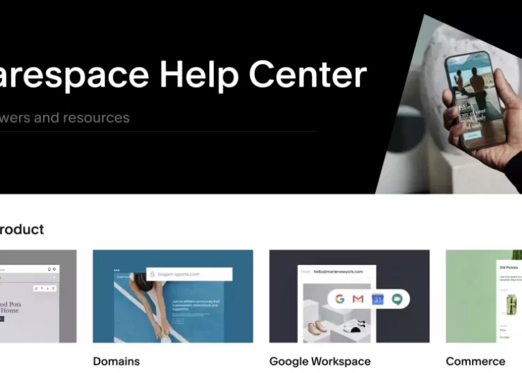 Squarespace’s help center