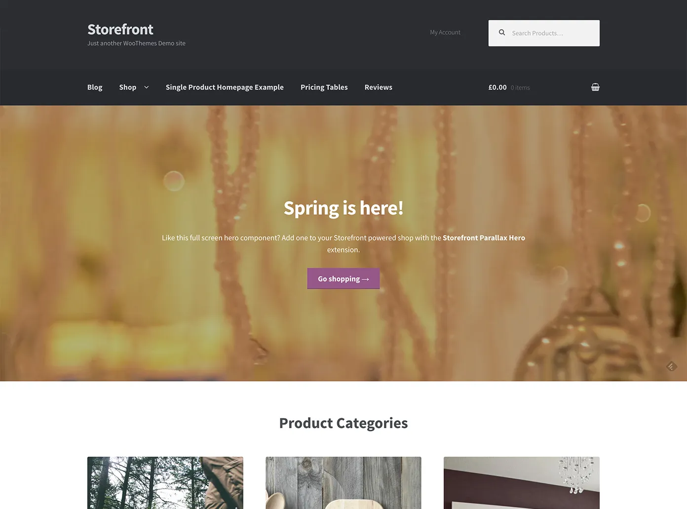 Storefront theme