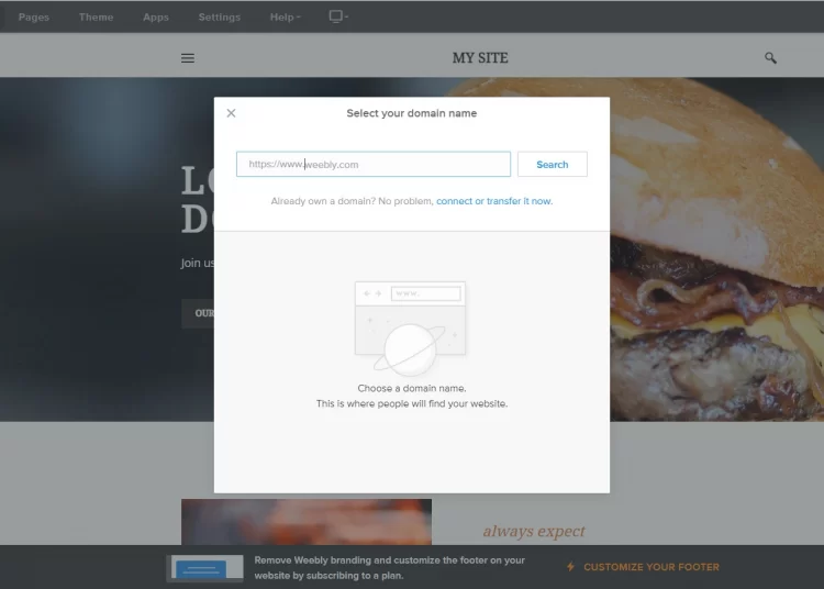 Weebly connect domain