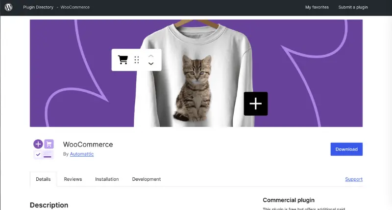 WooCommerce plugin for WordPress