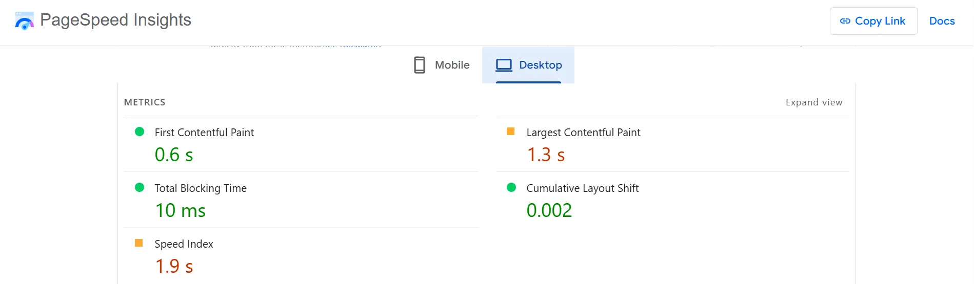 WoodMart PageSpeed test