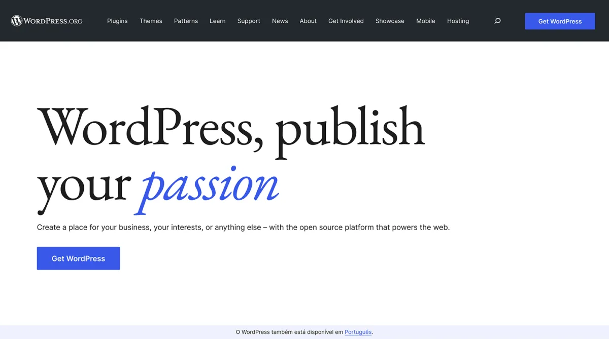 wordpress-homepage