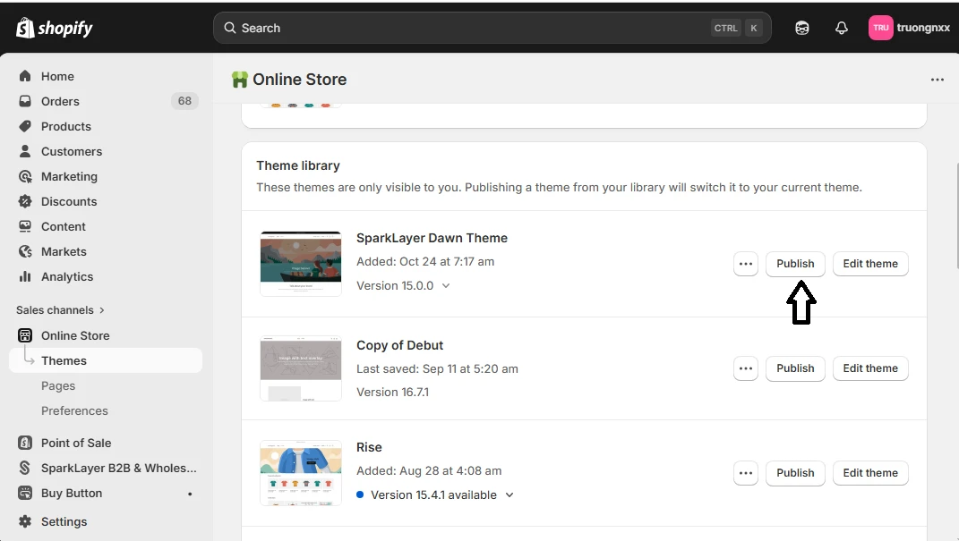 publish-shopify-theme