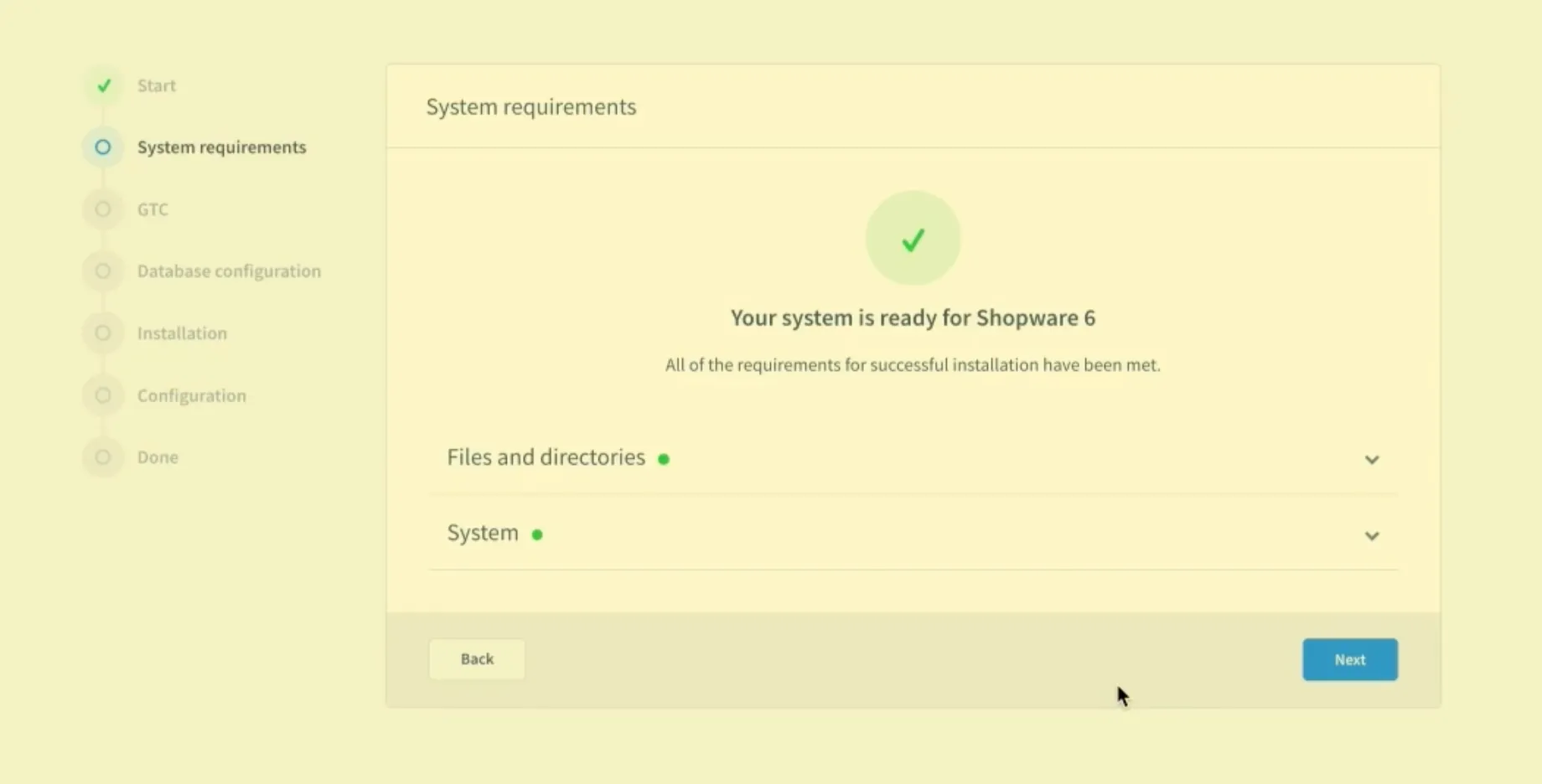 shopware installation system requirements