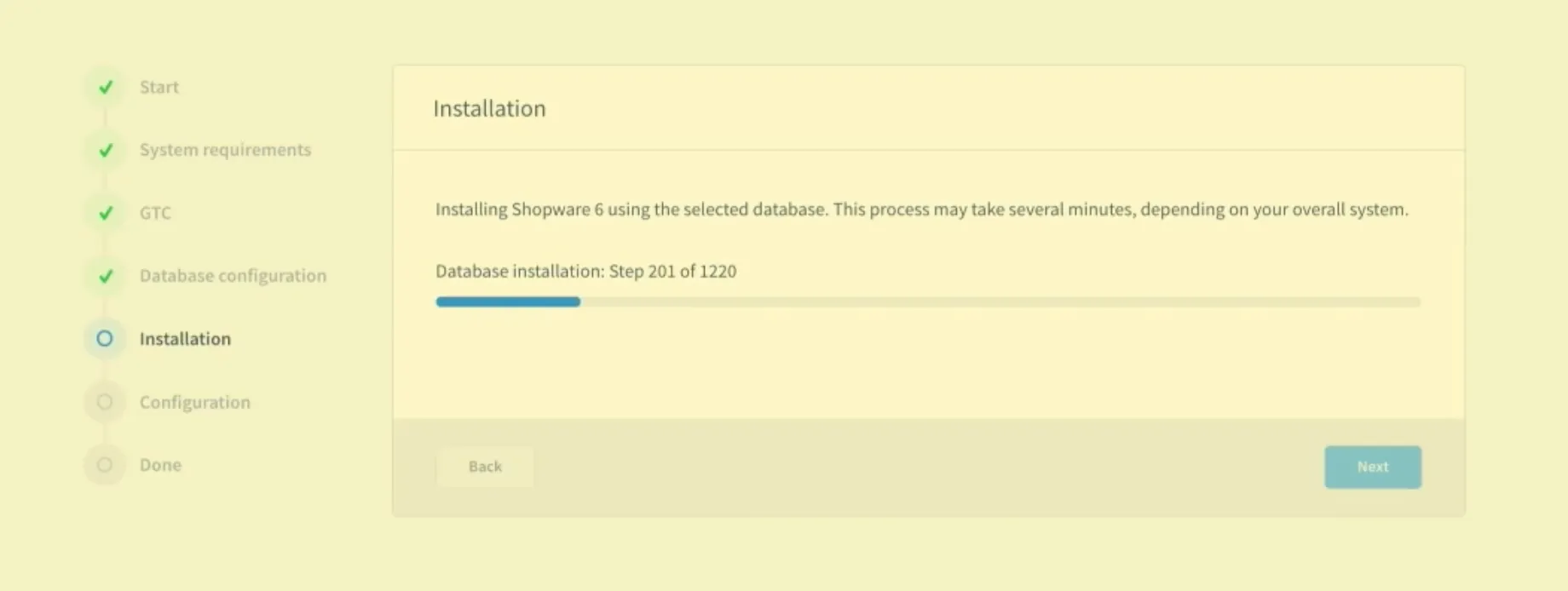 shopware installation