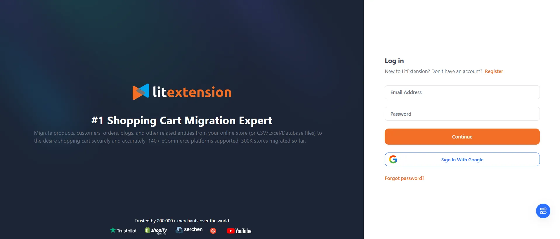 Create a LitExtension account