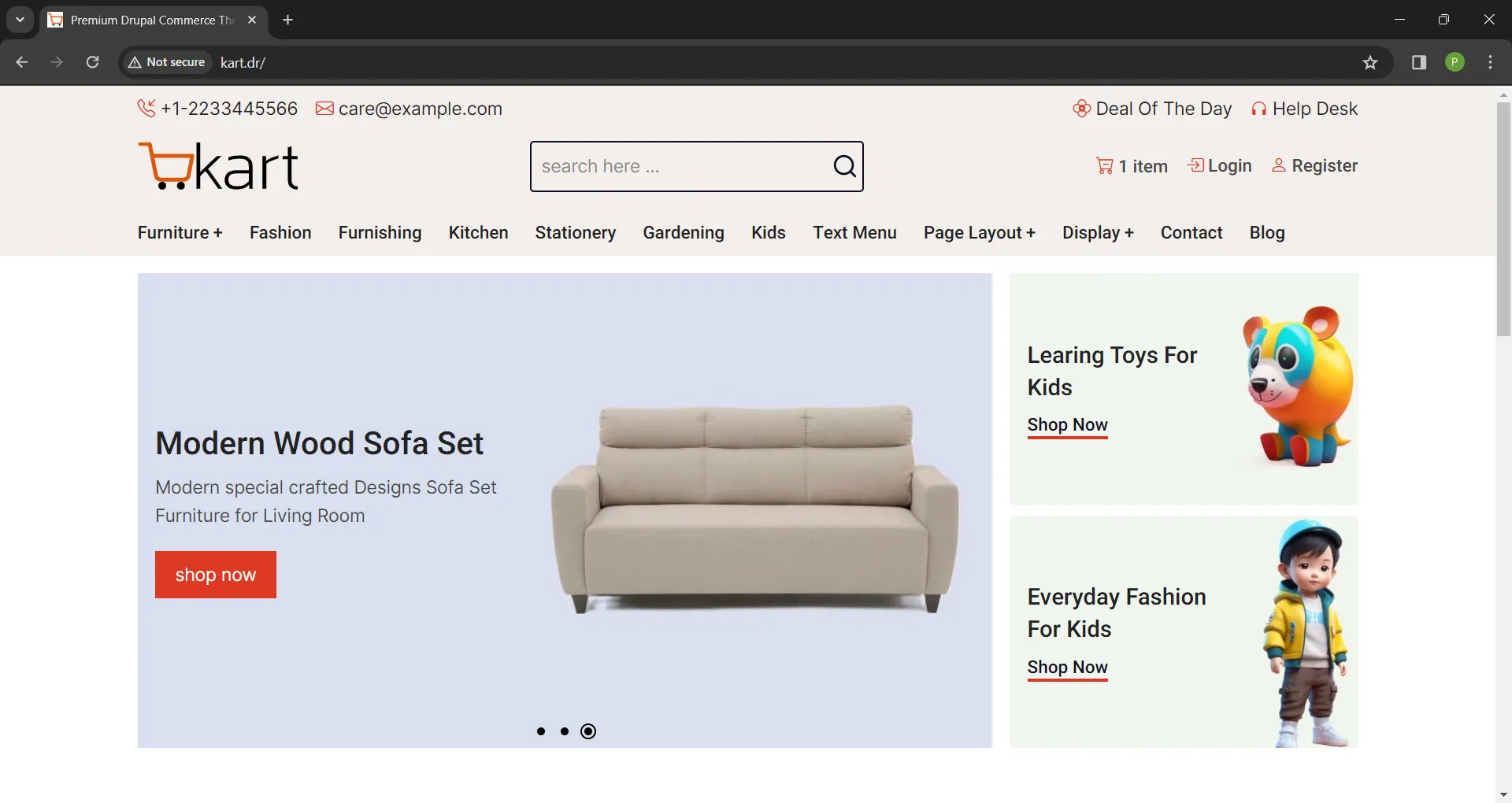 Drupal Commerce theme